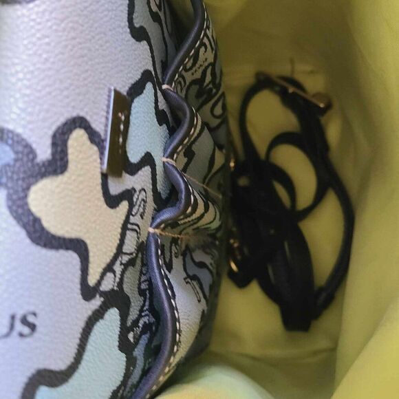 Tous Leather Kaos Icon Backpack Blue Grey Black Like New main image 7